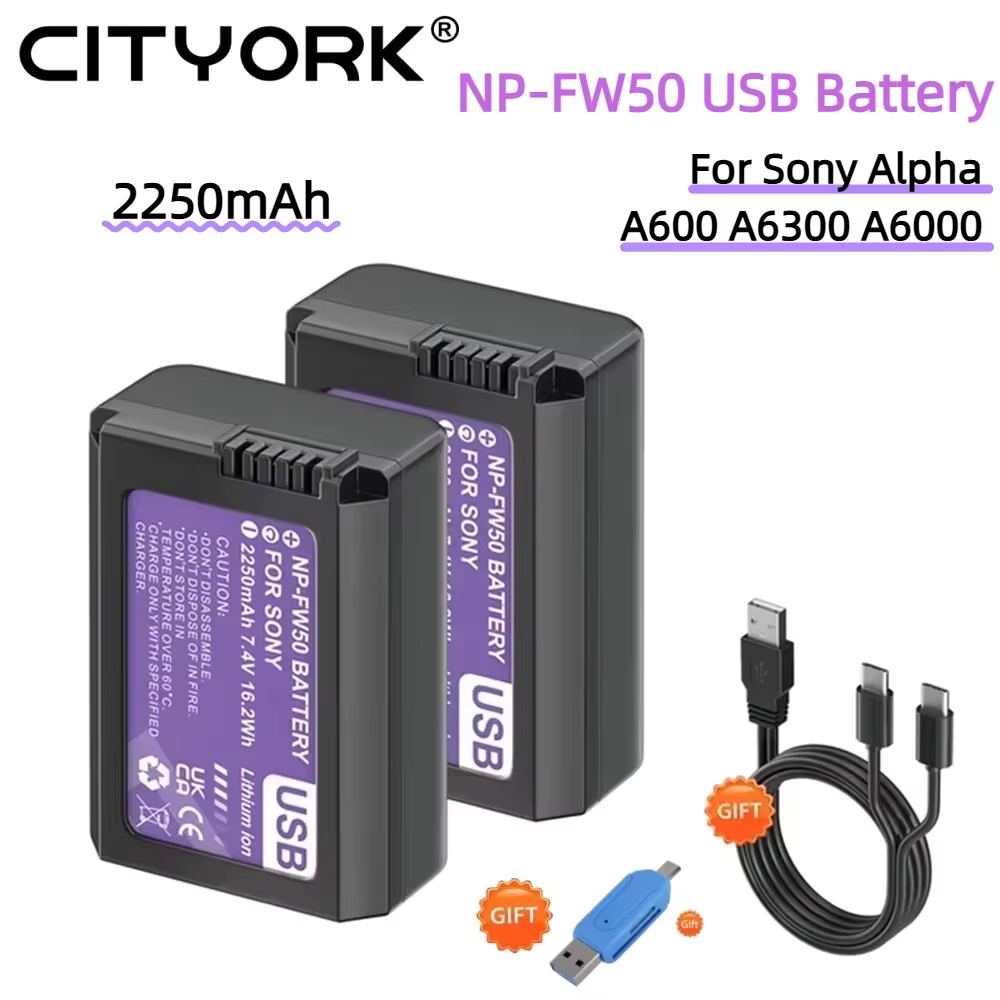 Sony Camera Zv-E10 - Batería NP - fw50 npfw50, con