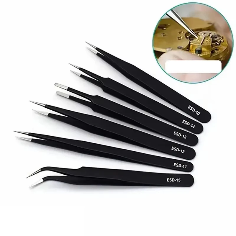 Juego de 6 pinzas de precisión - Electronics Repair Tools reseña y precio