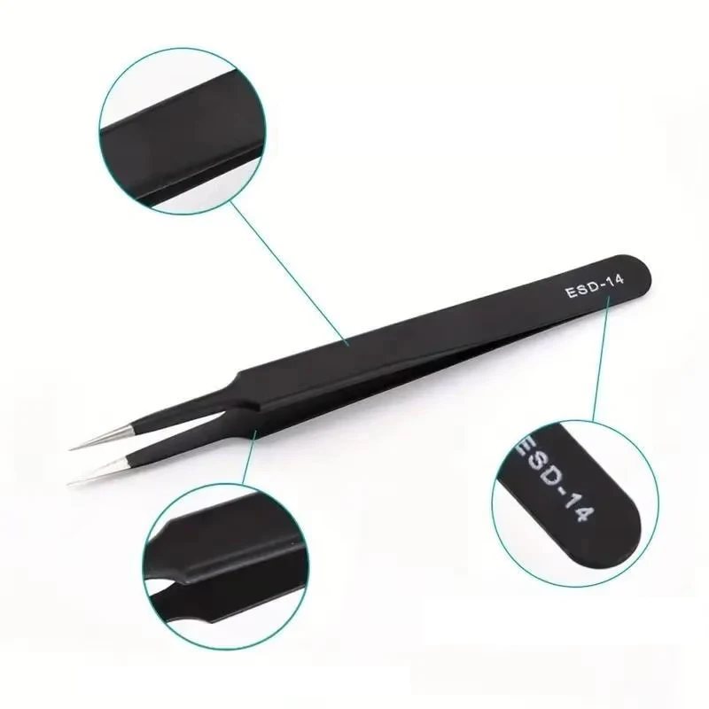 Juego de 6 pinzas de precisión - Electronics Repair Tools reseña y precio