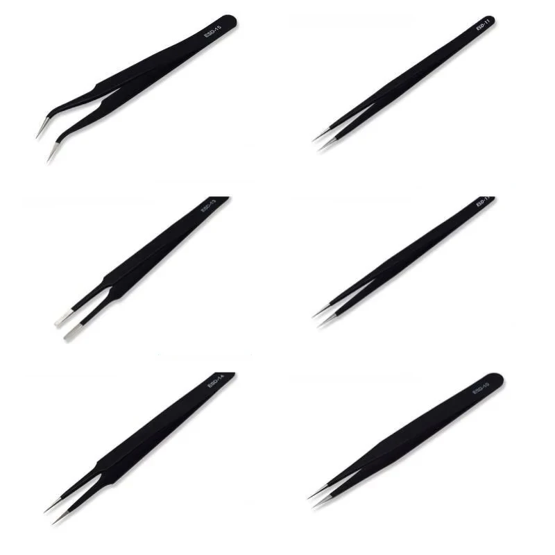 Juego de 6 pinzas de precisión - Electronics Repair Tools reseña y precio